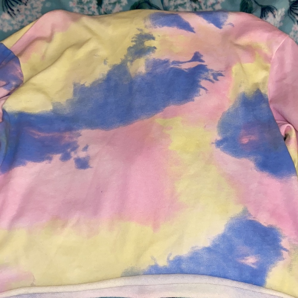 SPACE JAM A NEW LEGACY HOODIE CROP TIE DYE SWEATSHIRT TUNE SQUAD-WOMENS SIZE MED - Picture 4 of 4